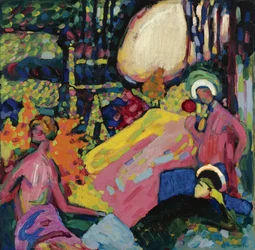 ""Hvit lyd"" Maleri av Vassily Kandinsky (eller Wassily Kandinsky eller Kandinskyj