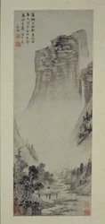 Poetiske tanker i en paviljong ved elven, 1558.