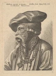 Skjeggete mann med kjedekjede, 1647.