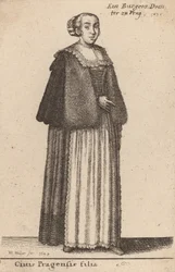 Datter av en borger av Praha, 1643.