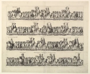 Kroningsprosesjonen for Karl II gjennom London, 1662.