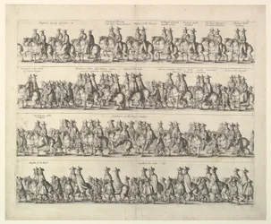 Karl IIs kroningsprosesjon gjennom London, 1662.