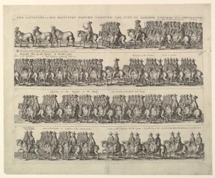 Kroningsprosesjonen til Karl II gjennom London, 1662.