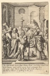 Jesus før Annas, 1625-77.