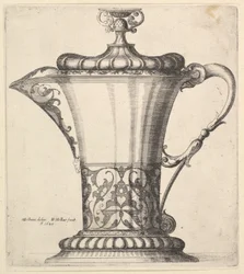 Kanne med bred tut, 1645.