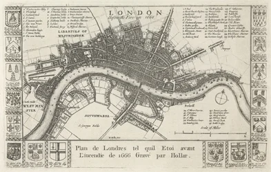 London, før brannen i 1666