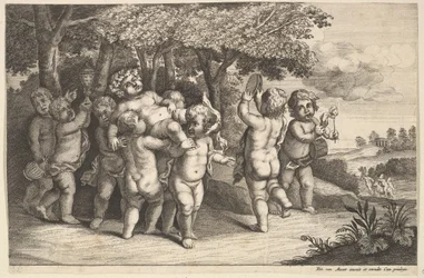 Ni små gutter, 1625-77.