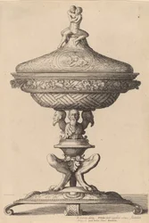 Utsmykket beger, 1642.