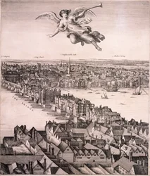 Panoramautsikt over London, c1670