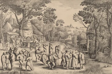 Rustikk bryllupsdans, 1650.