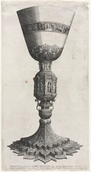 Den store kalken prydet med figurer, 1640.