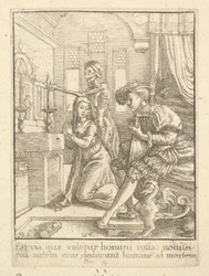 Nonnen, fra Dødedansen, 1651.
