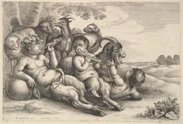 To unge satyrer og en gutt, 1647.