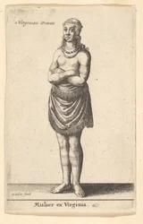 Kvinne fra Virginia, ca. 1643.