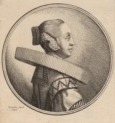Kvinne med en Ruff i profil, 1643.