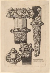 Ornamentation for a Dagger and Scabbard   1252599   no       norwegian Successfully Translated  Original: Landschap met vissers in een bootje en hooiwagen op een bruggetje Translat: Landschap met vissers in een bootje en hooiwagen op een bruggetje 1355053 