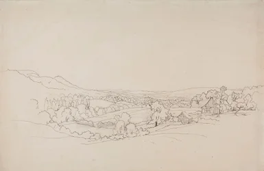 Bølgende landskap med gitterhus