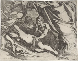 Sovende Venus spionert av blikk