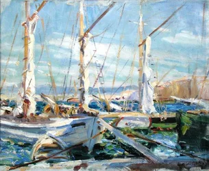 St. Tropez (olje på lerret)