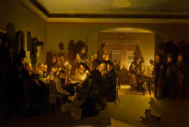 Kunstnere på Fincks kaffehus i München