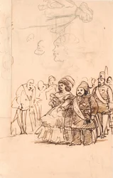 Den tyrkiske prins Mehmet Ali som grevinne Danners kavaler under hans besøk i København, mai 1859