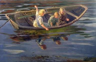 Crabfishing, Christiania (olje på lerret)