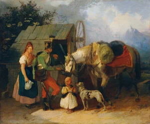 Husar ved brønnen