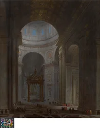 Interiøret i Peterskirken i Roma