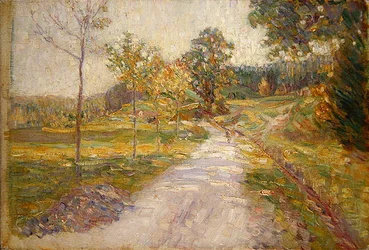 Antreff-dalen nær Willingshausen (olje på lerret)