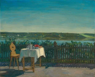 Kaffebord ved Starnbergsjøen
