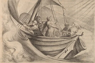 Cæsar krysser stormende hav, 1634.