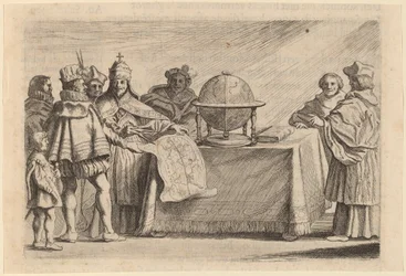 Delingen av kloden mellom Spania og Portugal, 1634.