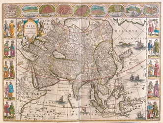 Asia, i #39;Theatrum Orbis Terrarum, sive Atlas Novus#39; av Willem Blaeu, Amsterdam