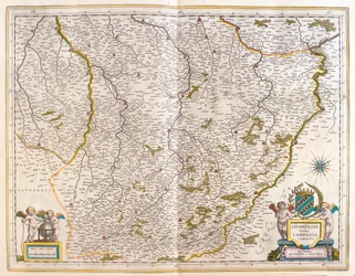 Champagne, i #39;Theatrum Orbis Terrarum, sive Atlas Novus#39; av Willem Blaeu, Amsterdam