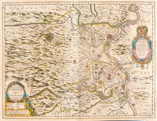 Appelsin og Avignon, i #39;Theatrum Orbis Terrarum, sive Atlas Novus#39; av Willem Blaeu, Amsterdam