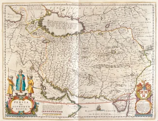 Persiske riket, i #39;Theatrum Orbis Terrarum, sive Atlas Novus#39; av Willem Blaeu, Amsterdam
