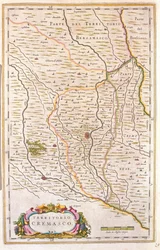 Territory of Crema, Italia, i #39;Theatrum Orbis Terrarum, sive Atlas Novus#39; av Willem Blaeu, Amsterdam