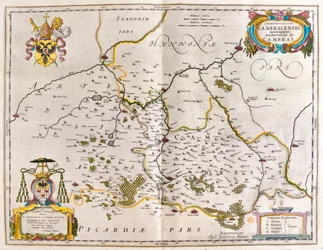 cambrey, crevecoeur, bouchain, i #39;Theatrum Orbis Terrarum, sive Atlas Novus#39; av Willem Blaeu, Amsterdam