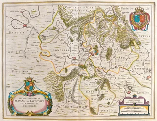 Lorraine, i #39;Theatrum Orbis Terrarum, sive Atlas Novus#39; av Willem Blaeu, Amsterdam