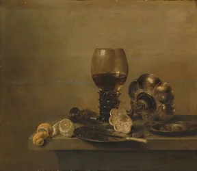 Stilleben med knust glass