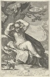Judas Iskariot henger seg. Iudas Iscarioth (tittel på gjenstanden). Syndere fra Det gamle og Det nye testamentet (serietittel)