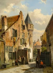 Utsikt over Leiden, 1891