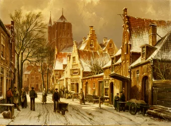 En vintergatescene