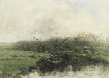 Robåt i en grøft