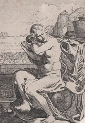 Bathsheba kjemmer håret, ca. 1615.