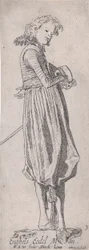 English Nobleman, from Noblemen of Different Countries, Plate 3, ca. 1615.