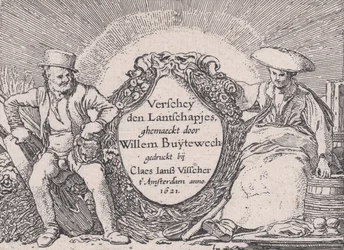 Tittelside, fra Verscheyden Landtschapjes Various Little Landscapes, Plate 1, ca. 1616,