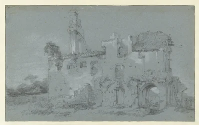 Ruinene av klosteret i Rijnsburg