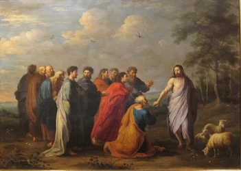Jesus Kristus gir nøklene til Sankt Peter