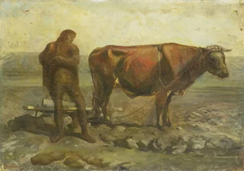 Pløyende bonde